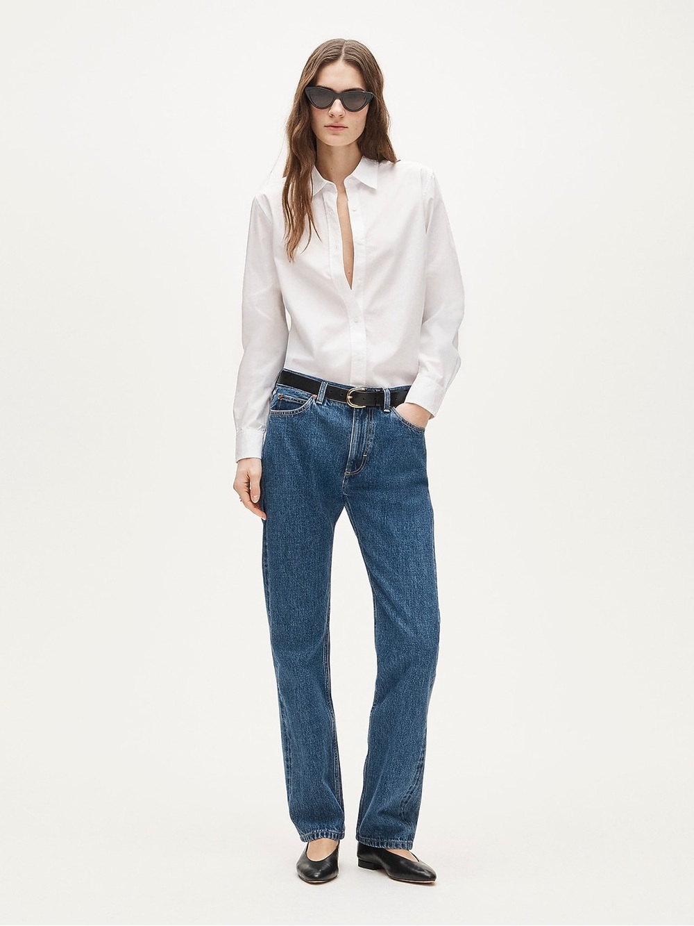 J. Crew Jules classic-fit button-up shirt in cotton poplin in White Size 12 NWT